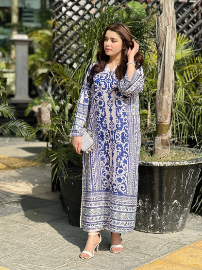 Aiza Kaftaan – Printed 2-Piece Dress