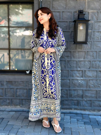 Aiza Kaftaan – Printed 2-Piece Dress